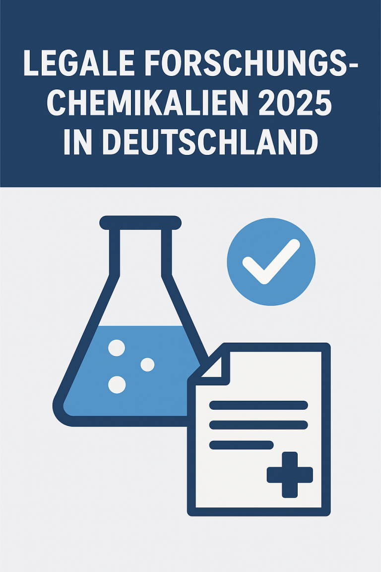 Legale Forschungschemikalien in Deutschland 2025: Was Sie wissen müssen 9 Legale Forschungschemikalien in Deutschland 2025 – Infografik