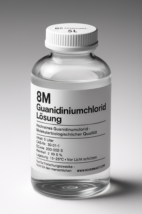 8M-Guanidiniumchlorid-Losung.png 8M Guanidiniumchlorid Lösung – Hochreines Guanidiniumchlorid (5L, 10L, 20L, 50L)