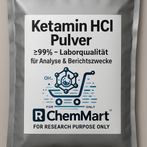 Ketamin-HCl-Pulver.png Ketamin HCl Pulver ≥99% – Laborqualität für Analyse & Berichtszwecke
