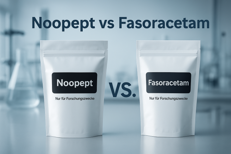 Noopept vs. Fasoracetam: Welches ist die bessere Wahl für Ihre Forschung im Jahr 2025? 1 Noopept vs Fasoracetam – Vergleich der Forschungssubstanzen 2025 RChemMart