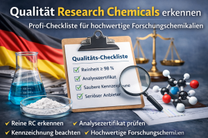 Recognize Quality Research Chemicals: Checklist for testing purity, analysis certificate and reputable provider