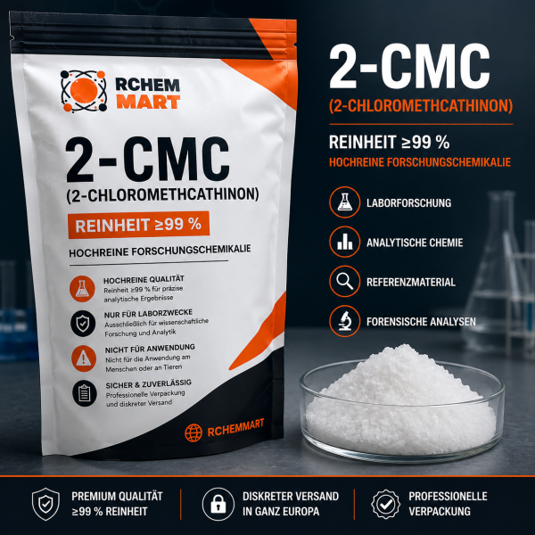 2-CMC (2-Chloromethcathinon) Kaufen≥99 % Reinheit – Hochreine Forschungschemikalie für Laborforschung